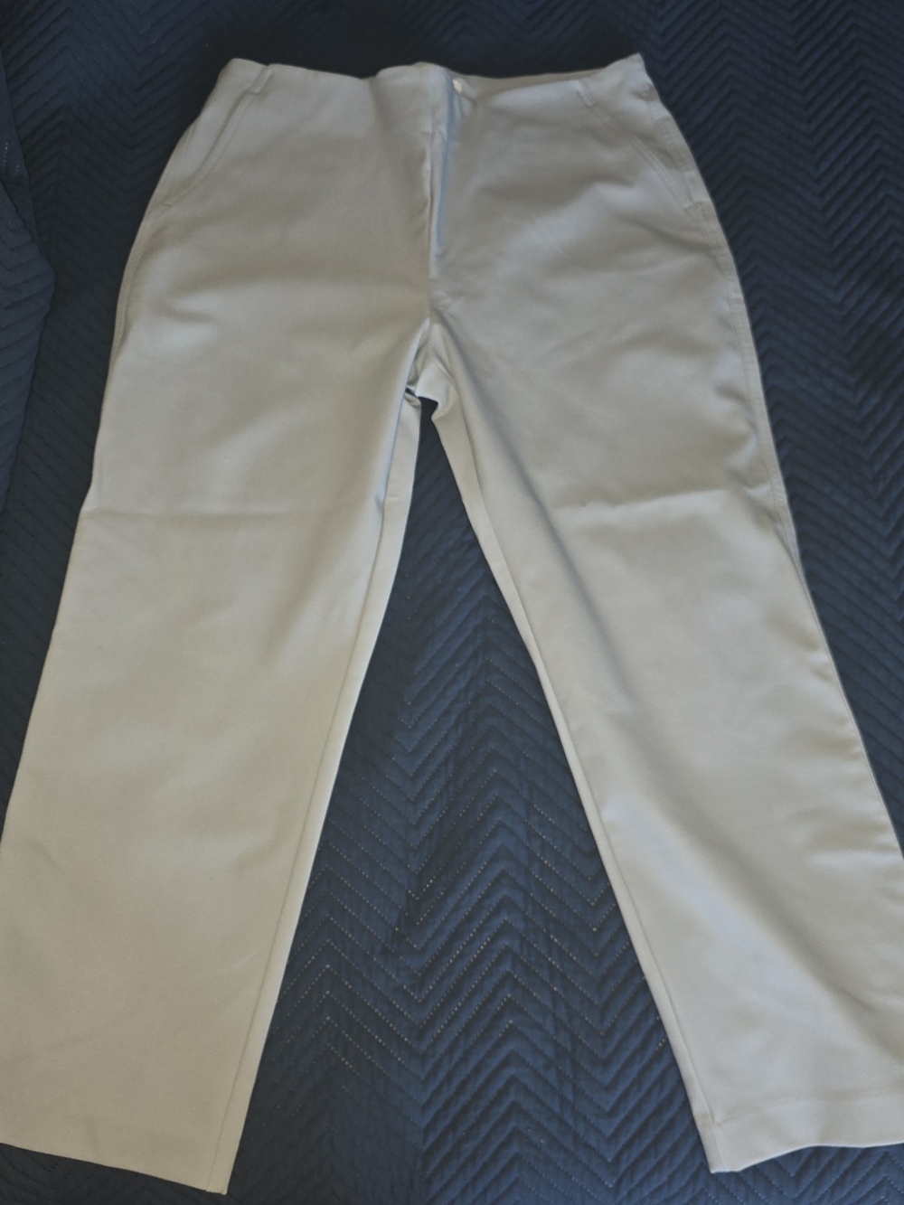 Rachel Zoe Baby Blue Cropped Straight-Leg Pants